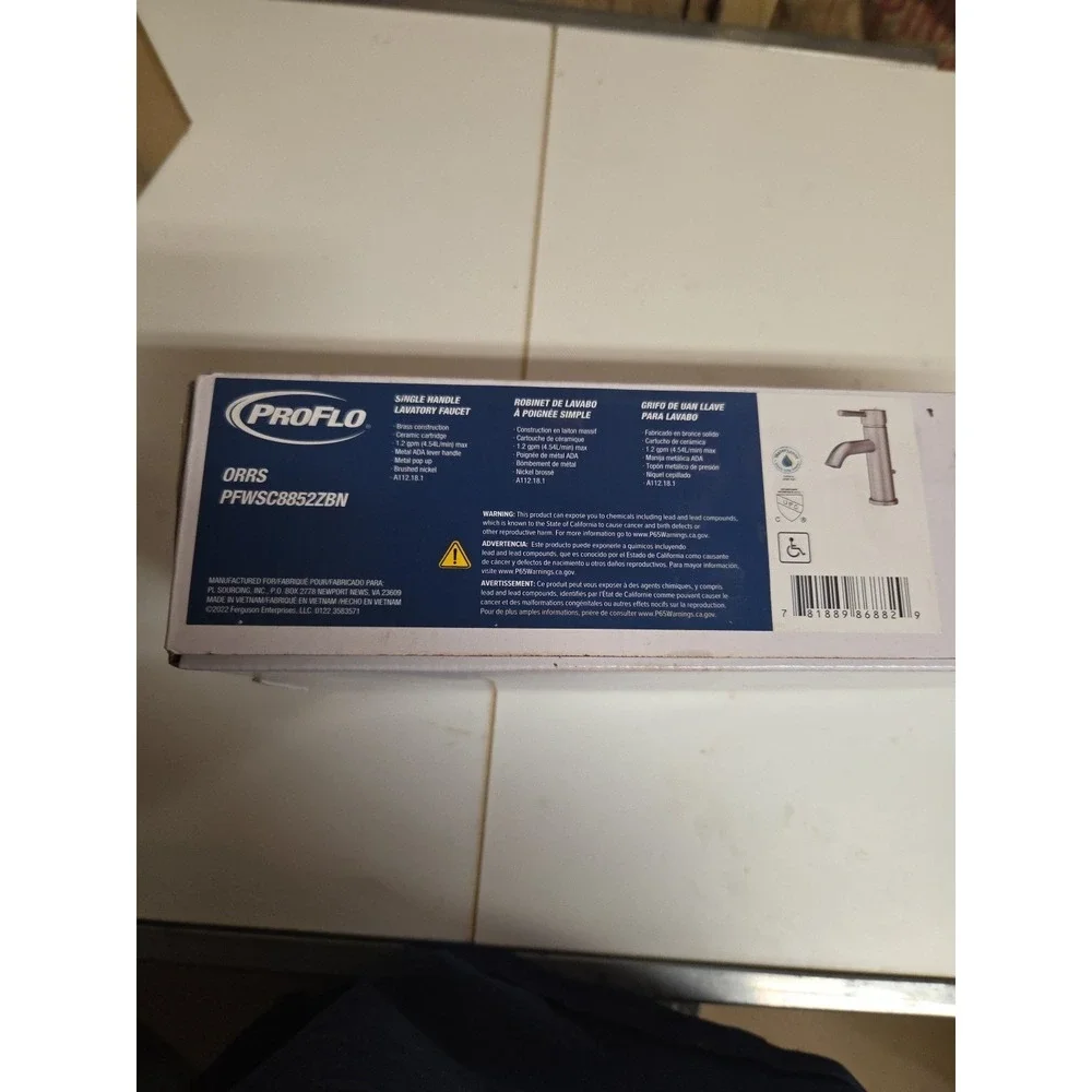 PROFLO PFWSC8852 Orrs 1.2 GPM 1‎ Hole Bathroom Faucet - Nickel